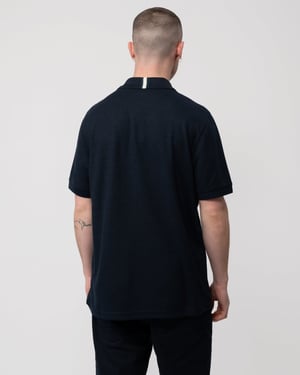 Karty Short Sleeve Polo Shirt in Navy