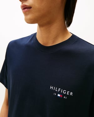 Regular Fit Tommy Hilfiger Brand Love Small T-Shirt in Navy