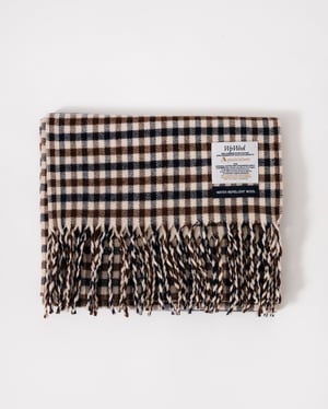 Club Check Scarf in Ecru