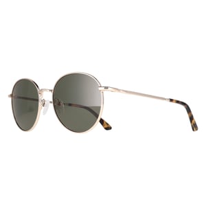 Calvin Klein Round Unisex Gold Dark Green CK21127S