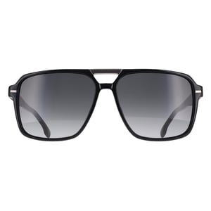 Hugo Boss Aviator Mens Matte Black Dark Grey Gradient BOSS 1766/S