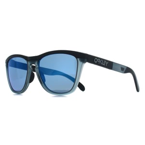 Oakley Square Mens Matte Black Prizm Sapphire Frogskins Range