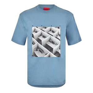 Hugo Dodger-T-shirt met print voor heren (Blauw)
