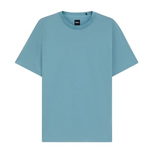Boss Heren T-shirt met geribde kraag van C-Thompson (Lichtblauw)