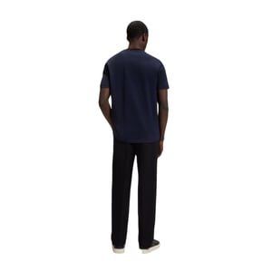Boss Heren T-shirt met geribde kraag van C-Thompson (Donkerblauw)