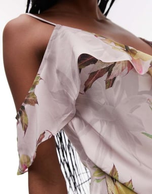 Allsaints Grace dress in adena soft pink - PINK