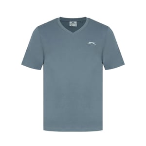 Slazenger Heren Geborduurd Logo Katoenen T-Shirt (Leisteenblauw)