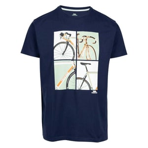 Trespass Herenfiets-T-shirt met ronde hals en normale pasvorm, korte mouwen (Marine)