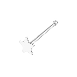 Sterling Silver Tiny Star Shape Nose Stud