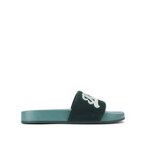 Kurt Geiger London Suede Script Slide Sandals