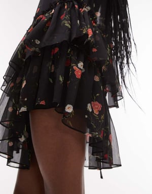 Allsaints rach dress in briar black