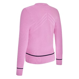 Callaway Dames Chevron Geribbelde Slim Sweater Top (Orchid)