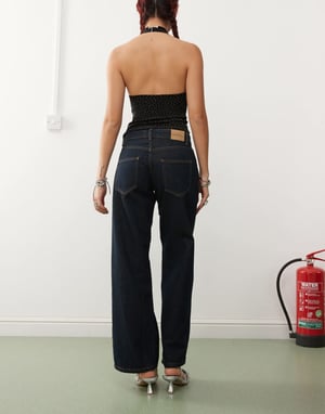 Motel low rise parallel jeans in indigo