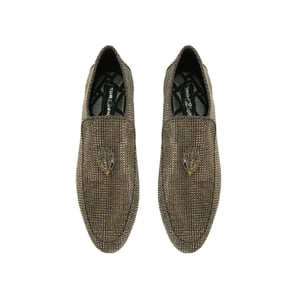 Kurt Geiger London Hugh Eagle Herringbone Loafers