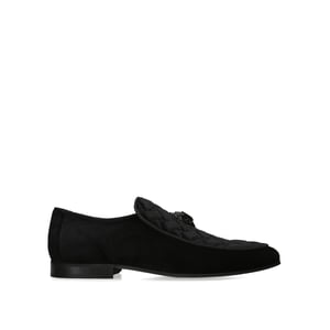 Kurt Geiger London Velvet Hugh Eagle Head Loafers