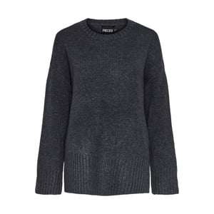 Pieces Unisex Ontspannen Trui met Drop Shoulder voor volwassenen (Magneet)