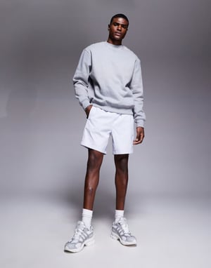 The North Face Class V Pathfinder belted logo shorts in grey