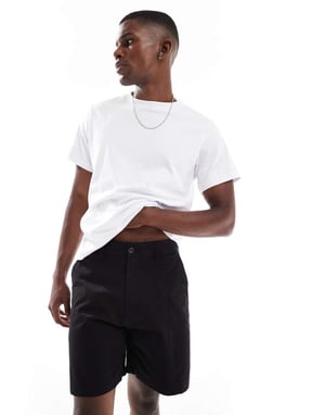 ONLY & SONS loose fit shorts in black