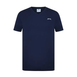 Slazenger Heren Geborduurd Logo Katoenen T-Shirt (Marine)