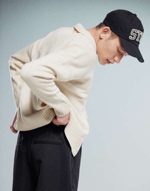 ASOS DESIGN pull on smart wide leg trousers in black