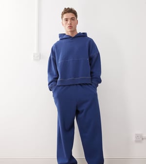 COLLUSION baggy relaxed jogger in washed navy