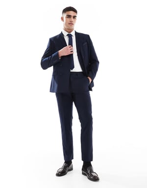 French Connection formal suit trousers co-ord in marine navy