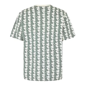 Lacoste Heren-T-shirt met all-overprint, normale pasvorm (Groen)