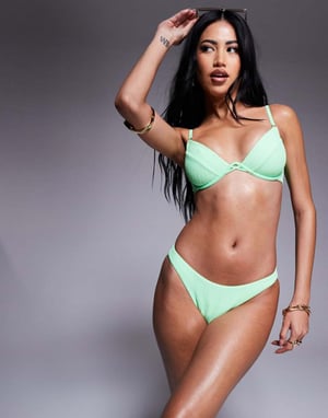 Boux Avenue ibiza brazilian bikini bottom in green