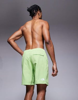 The North Face W logo swimming shorts in green