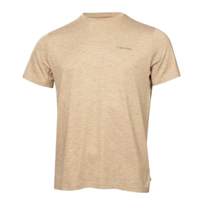 Calvin Klein Mens Striped Golf T-Shirt (Khaki)