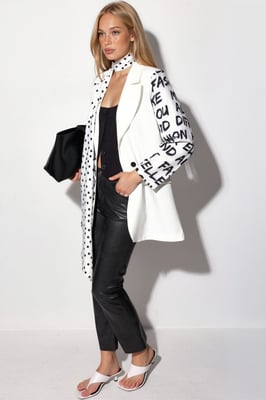 Överdimensionerad Crepe Blazer Jacka