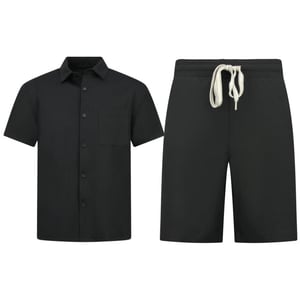 Enos Zomerset ribbed oversized shirt en korte broek