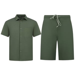 Enos Zomerset ribbed oversized shirt en korte broek