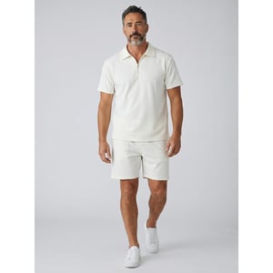 Enos Zomerset ribbed oversized polo shirt en korte broek