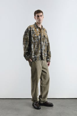 Heren Relaxed Fit Geruite Katoenen Overhemd