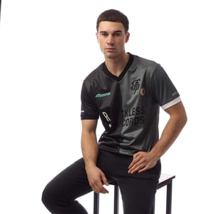 Mizuno Mens Footpatrol Monogram Game Football Jersey (Black)