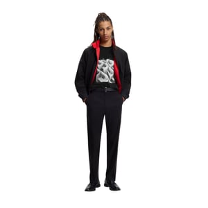 Hugo Dodger-T-shirt met print voor heren (Zwart)