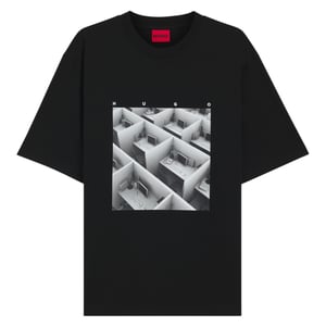 Hugo Dodger-T-shirt met print voor heren (Zwart)