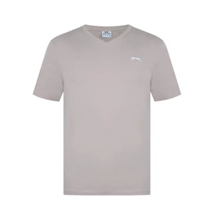 Slazenger Heren Geborduurd Logo Katoenen T-Shirt (Haver)