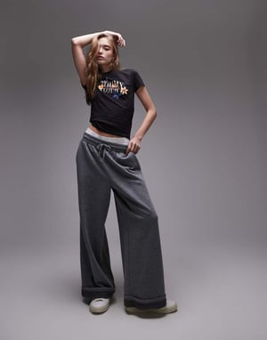 Tommy Jeans grafisk baby t-shirt i svart