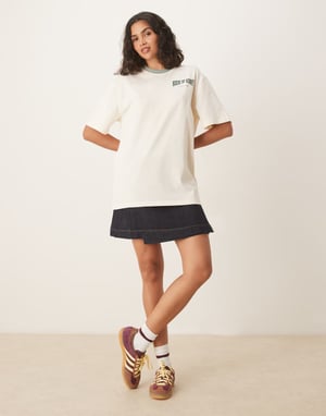 House of Sunny community oversized t-shirt in off-white