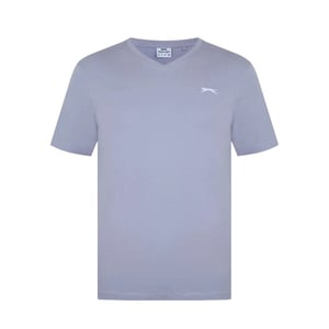 Slazenger Heren Geborduurd Logo Katoenen T-Shirt (Stoffig lavendel)