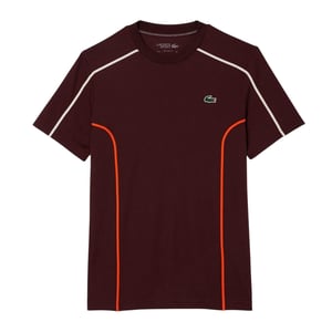 Lacoste Ultra Dry Regular-tennis-T-shirt voor heren (Bruin)