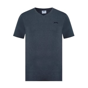Slazenger Heren Geborduurd Logo Katoenen T-Shirt (Houtskool mergel)