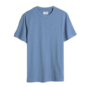 Farah Heren Logo Regular T-Shirt (Blauwe vloed)