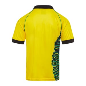 Kappa Heren Pox Too Hot Grafisch T-Shirt Regular (Helder geel/zwart)