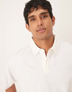 ASOS DESIGN oversized polo i havremelerad