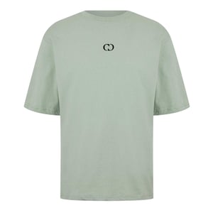 Criminal Damage Heren rugprint normaal T-shirt (Lichte Salie)