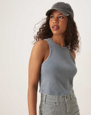 Dickies Plentywood väst i tvättad blå