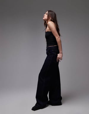 Topshop bandeau i svart